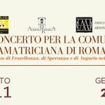 Un Concerto per la Comunità Amatriciana di Roma: musica, ricordo e speranza l’11 gennaio a Roma